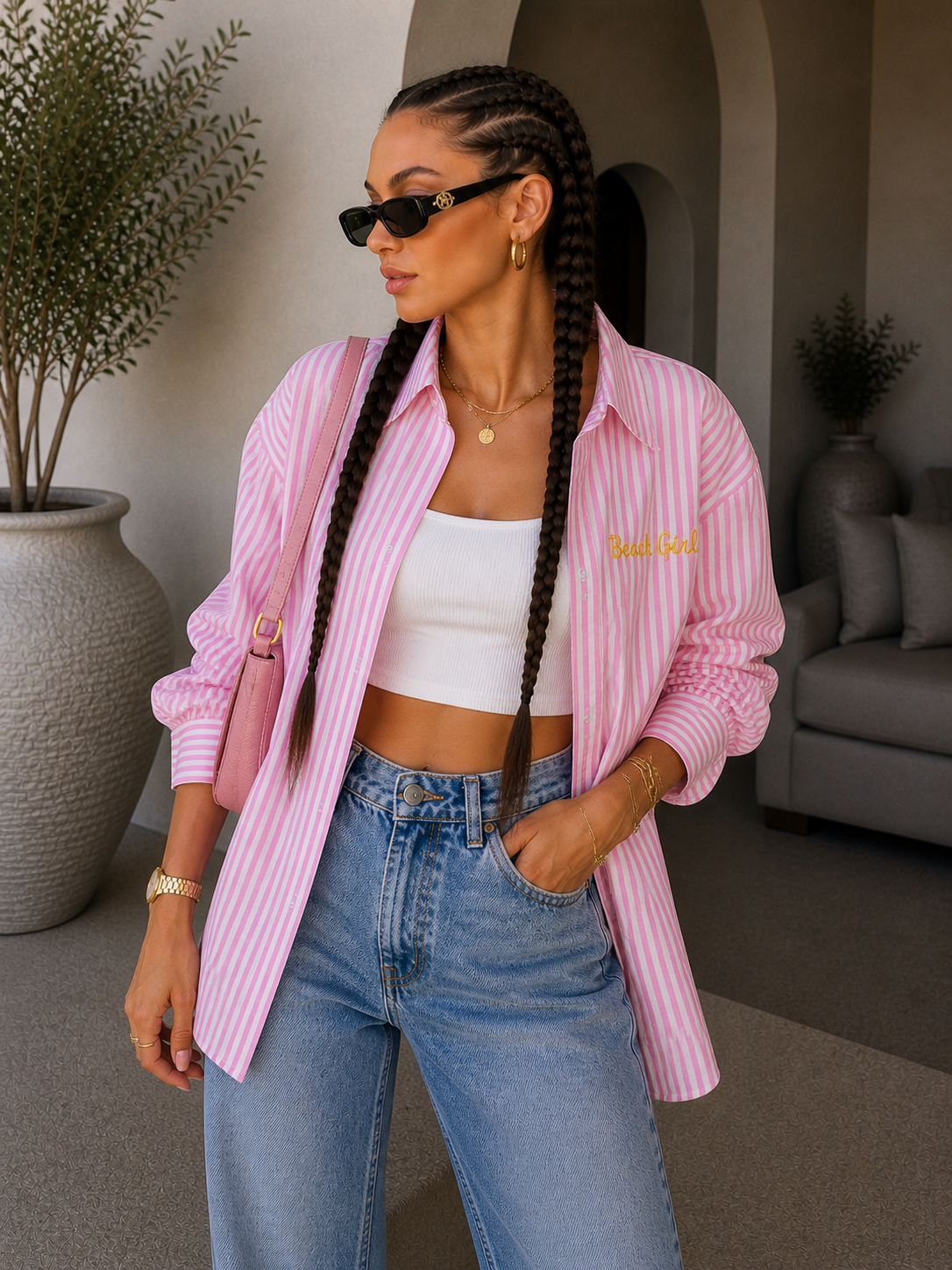 Camicia Bonjour saint Tropez