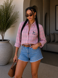 Camicia a quadri con bassotto