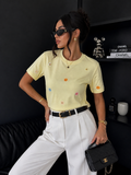 T-shirt con margherite