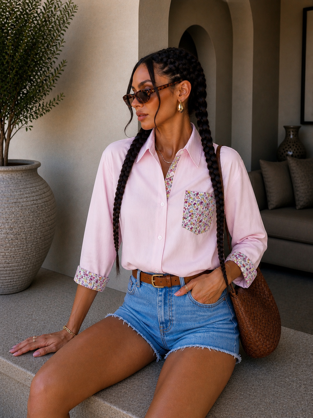 Camicia floreal pacht