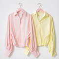 Camicia vita stretta con manica ampia