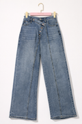 Jeans taglio obliquo