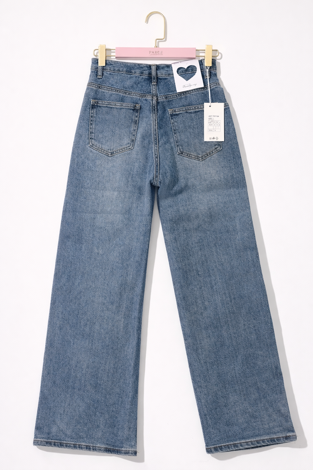 Jeans taglio obliquo
