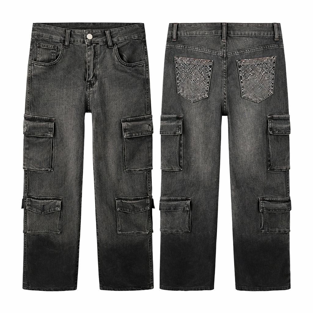 Dark Glam Cargo Jeans