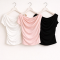 Top Elegant Draping scollato