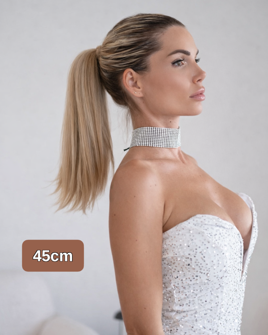 Coda liscia 50cm con Coulisse vari colori