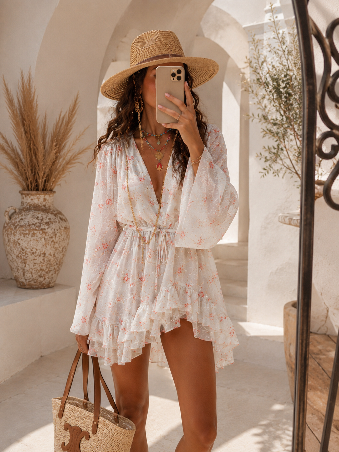 Abito tutina  Floral Chiffon