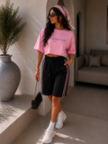 T-shirt Crop “Usually Dressed in Black”