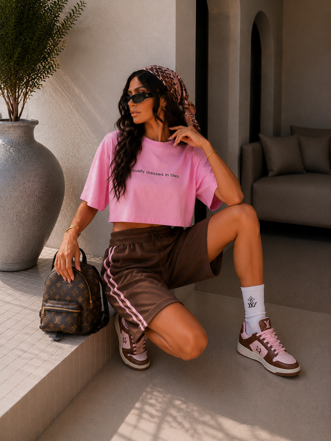 Short Bermuda stripe chic Summer