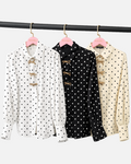 Camicia a Pois con Fiocchi Gioiello