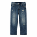 Jeans con Strappi e elastico