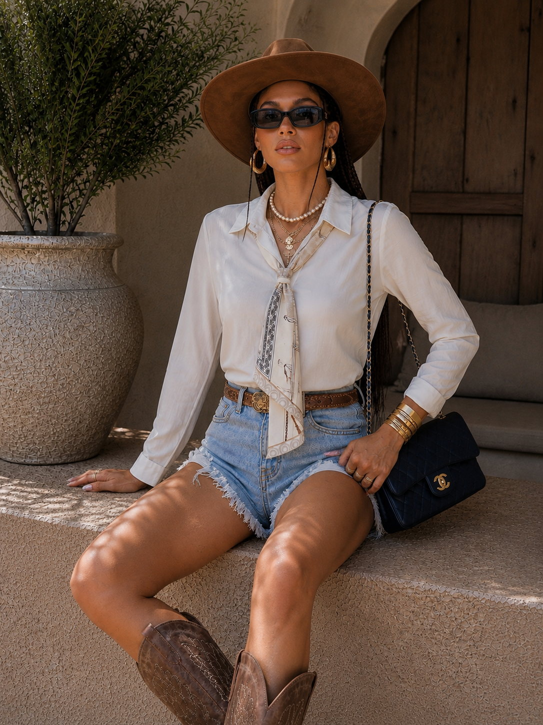 Camicia Elegance Foulard Chic