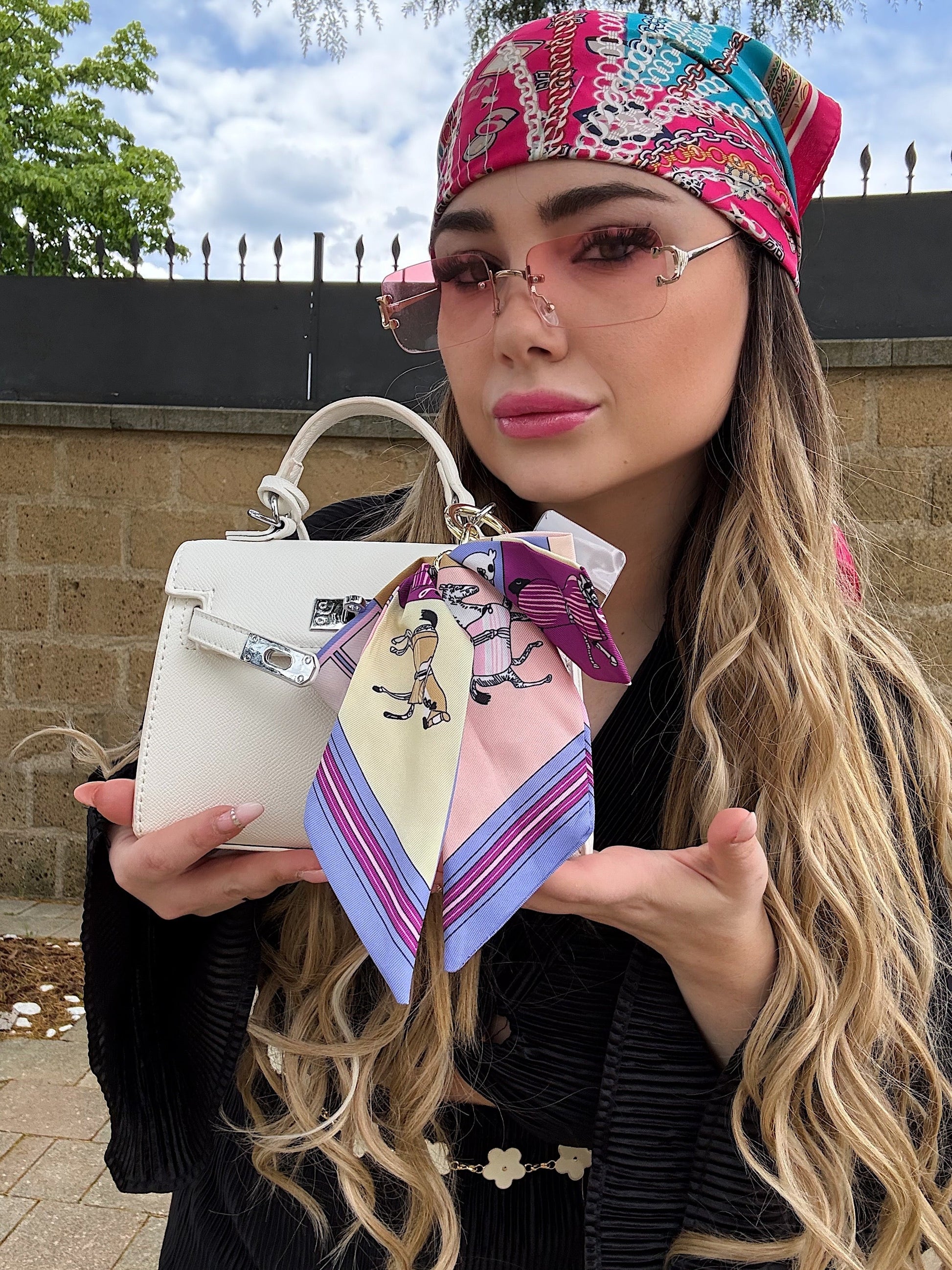 Borsa vintage bianca