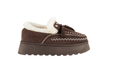 Mocassino Invernale con Zeppa ricamato choco