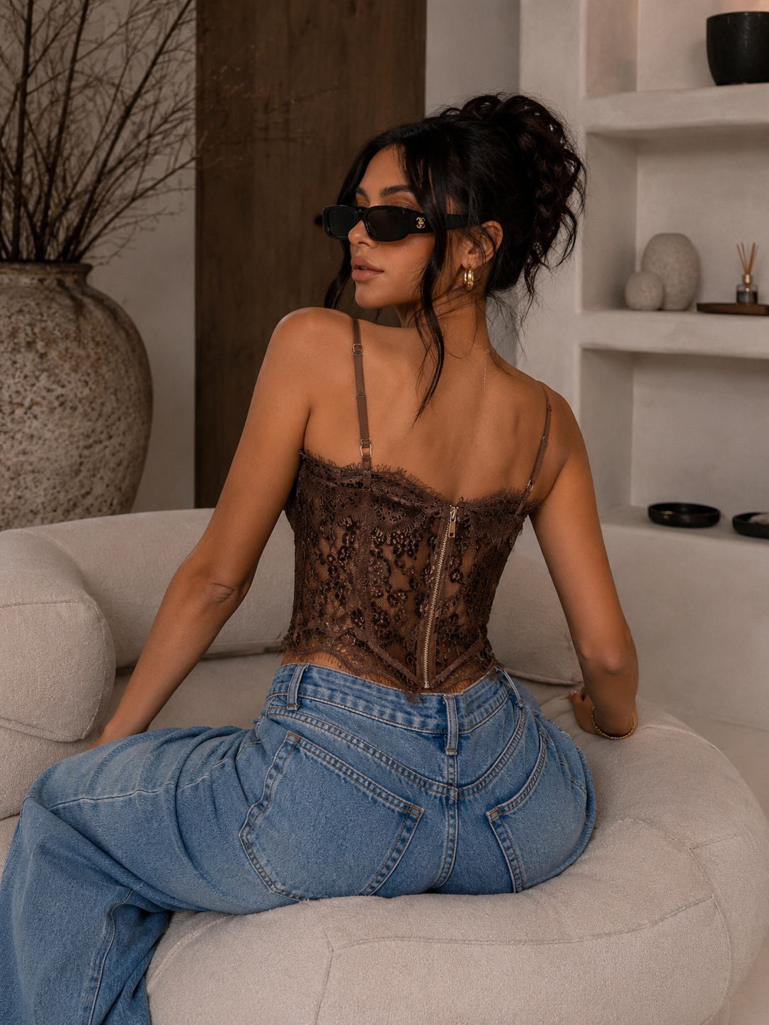 Corsetto Lace Mocha