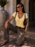 T-shirt Basic Scollo a V