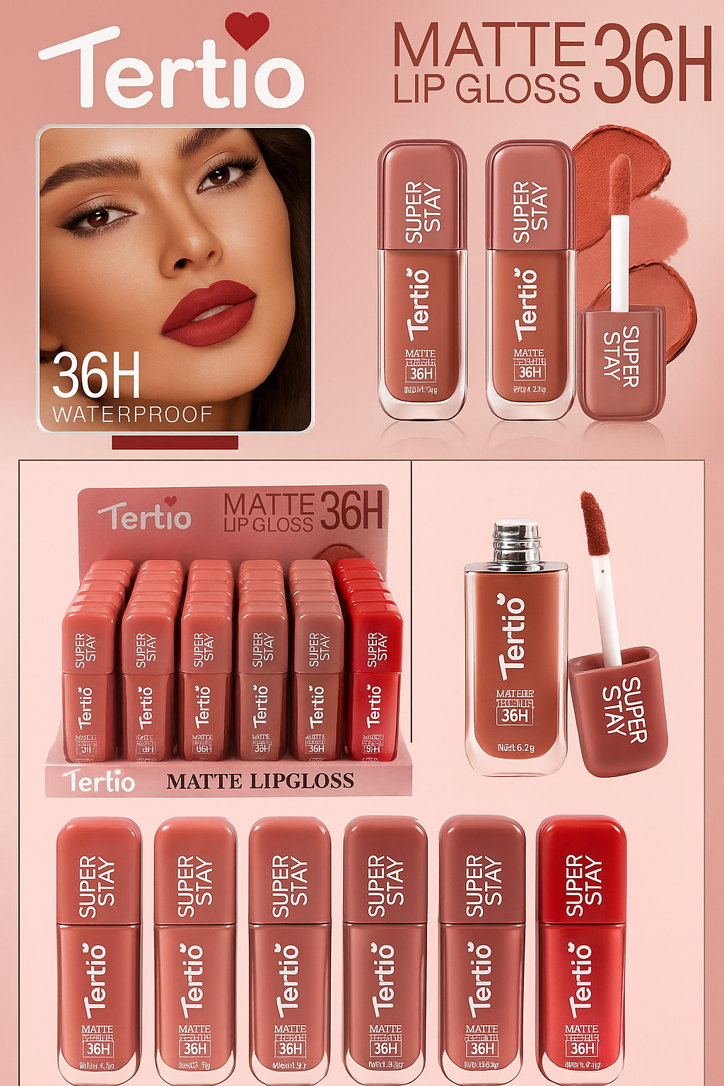 Super stay matte lip gloss 36H