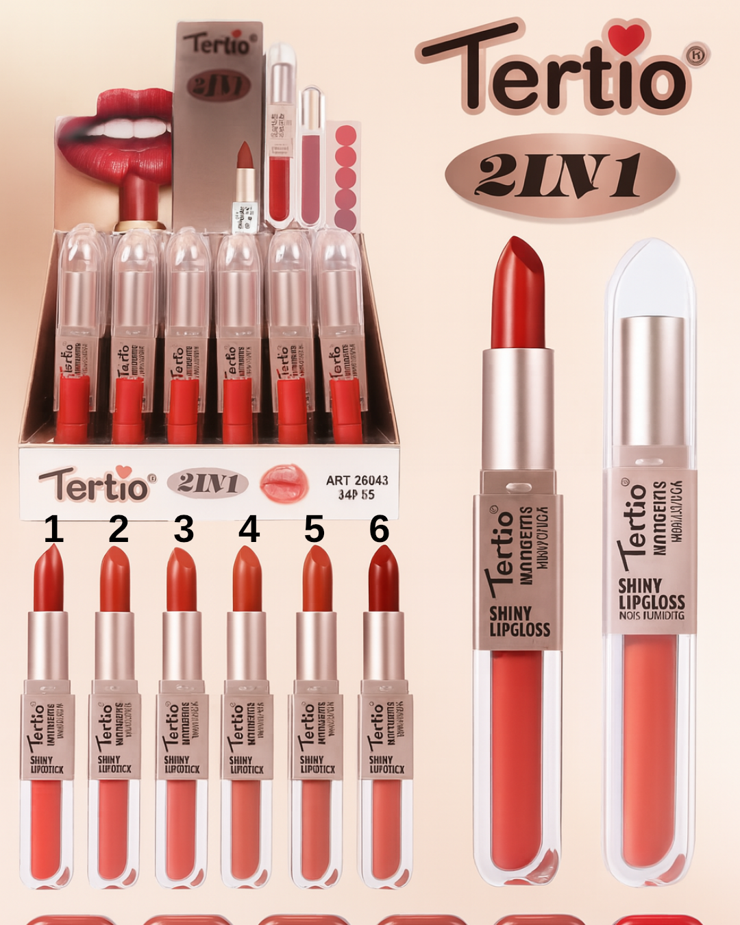 Shiny Lipstick 2 in 1