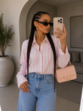 Camicia Riga Candy Rosa Oversize