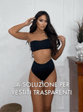 Top più culotte nero