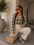 Maglia Crochet Geometrica Color Block