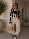 Maglia Crochet Geometrica Color Block