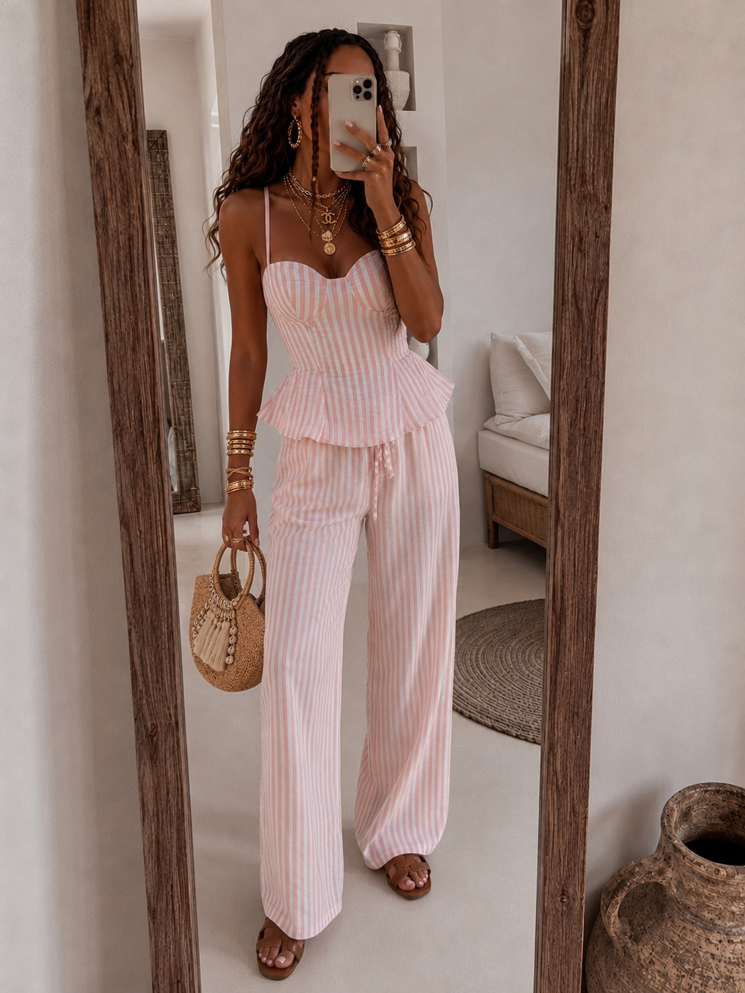 Completo Righe Candy Chic