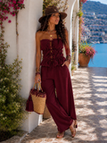 Completo Top Elasticizzato e Pantalone