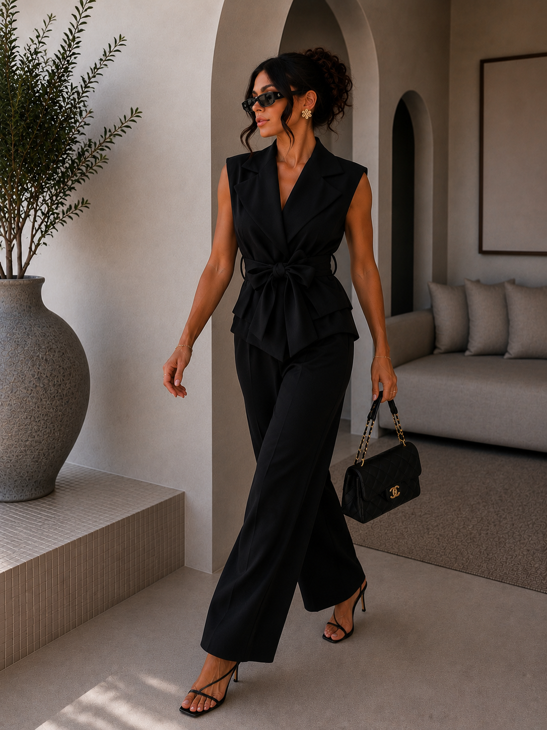Completo elegante gilet e pantalone