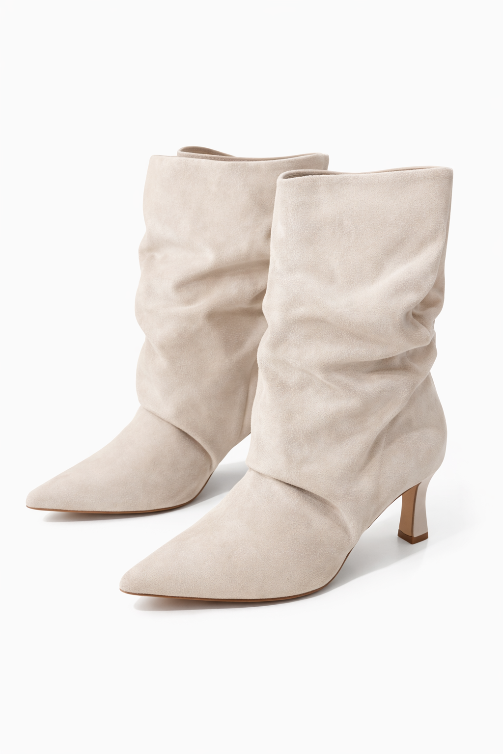 Stivaletto Velvet Slouchy Nude