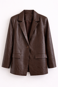Blazer over eco-pelle