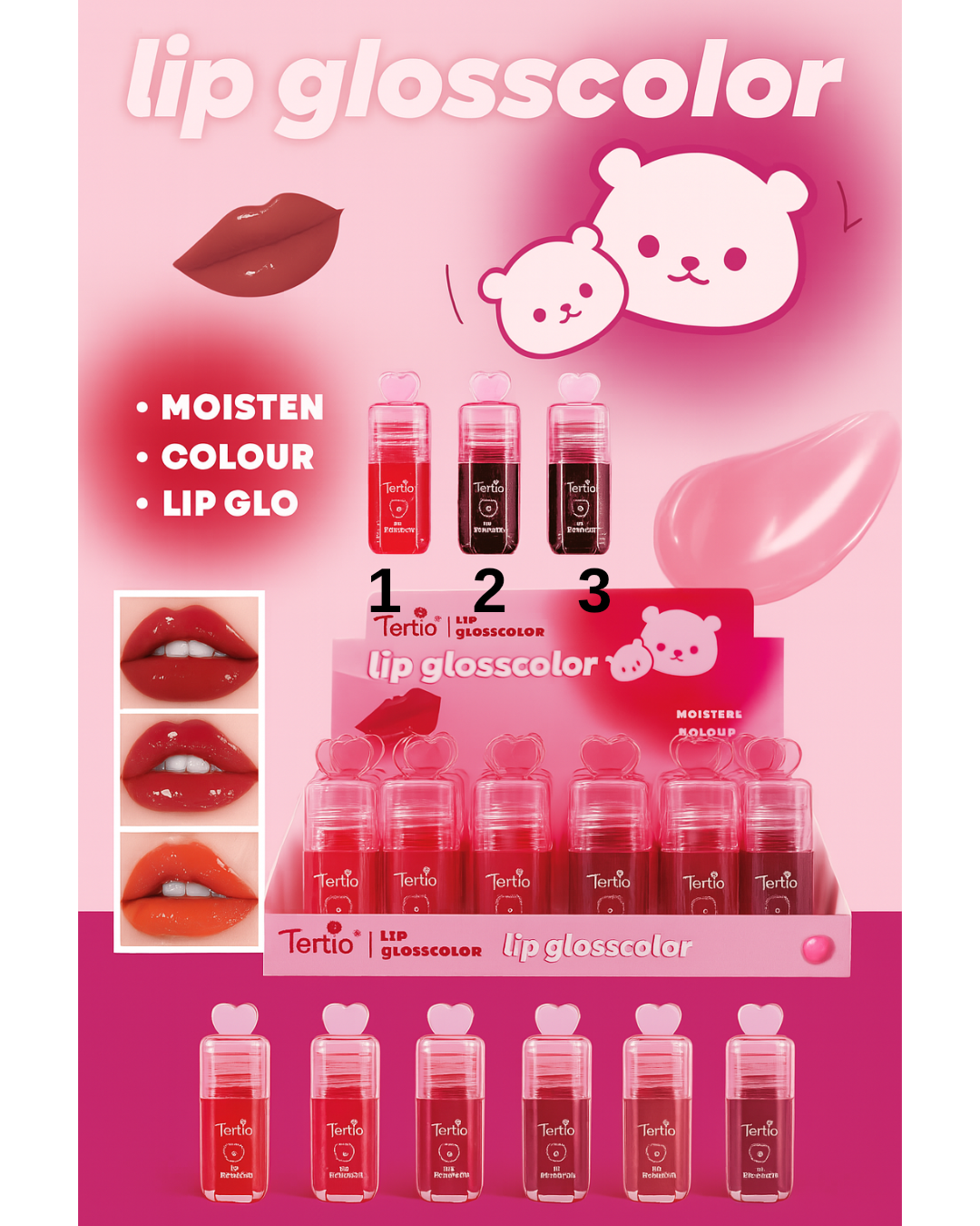 Lip Glosscolor – Gloss labbra con pack orsetto