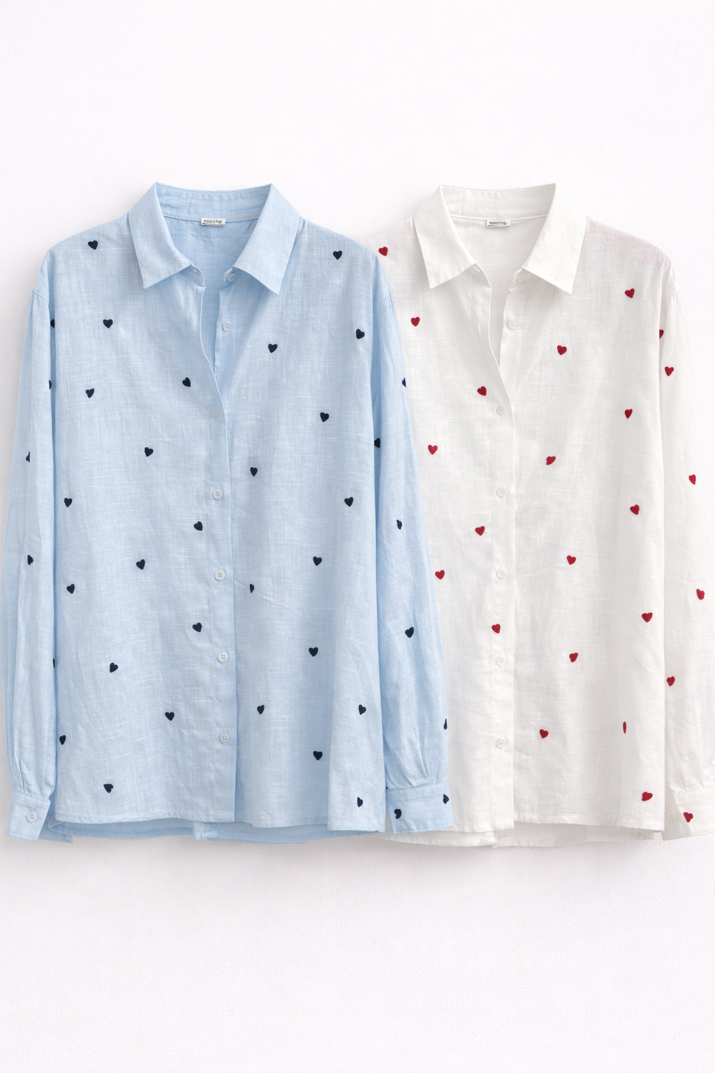 Camicia Valentin Cuoricini Ricamati