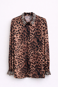 Camicia Animalier con Colletto Gioiello