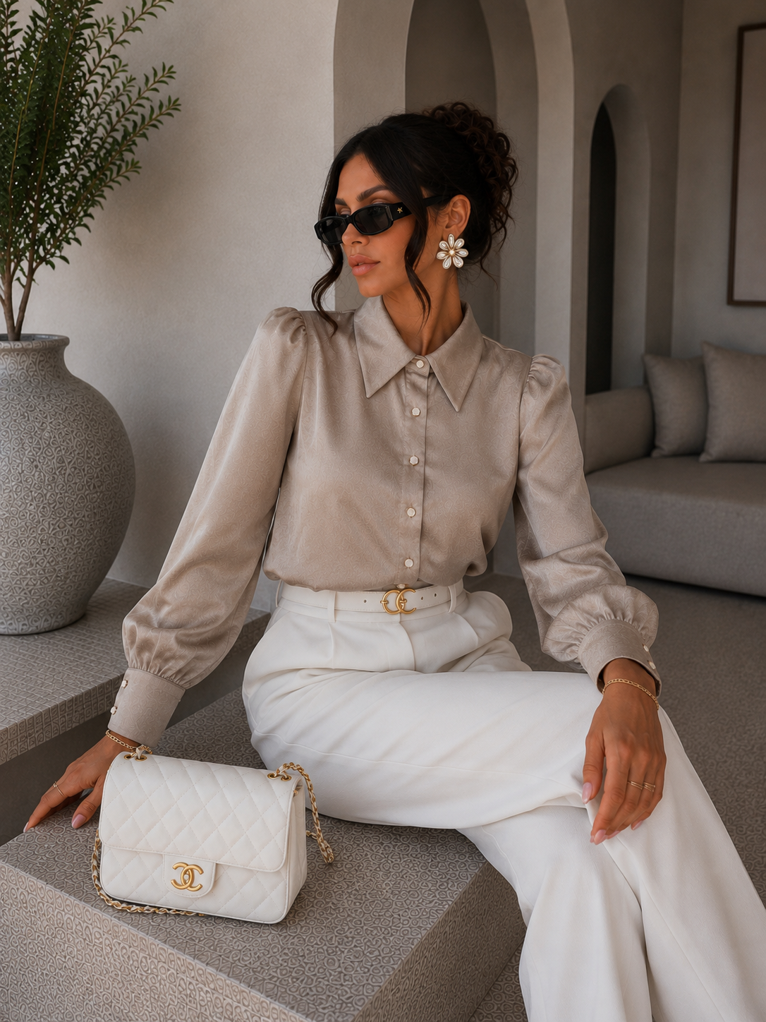 Camicia Satin Glow