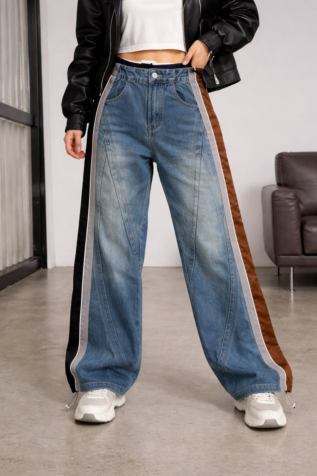 Jeans Track Fusion Bicolor
