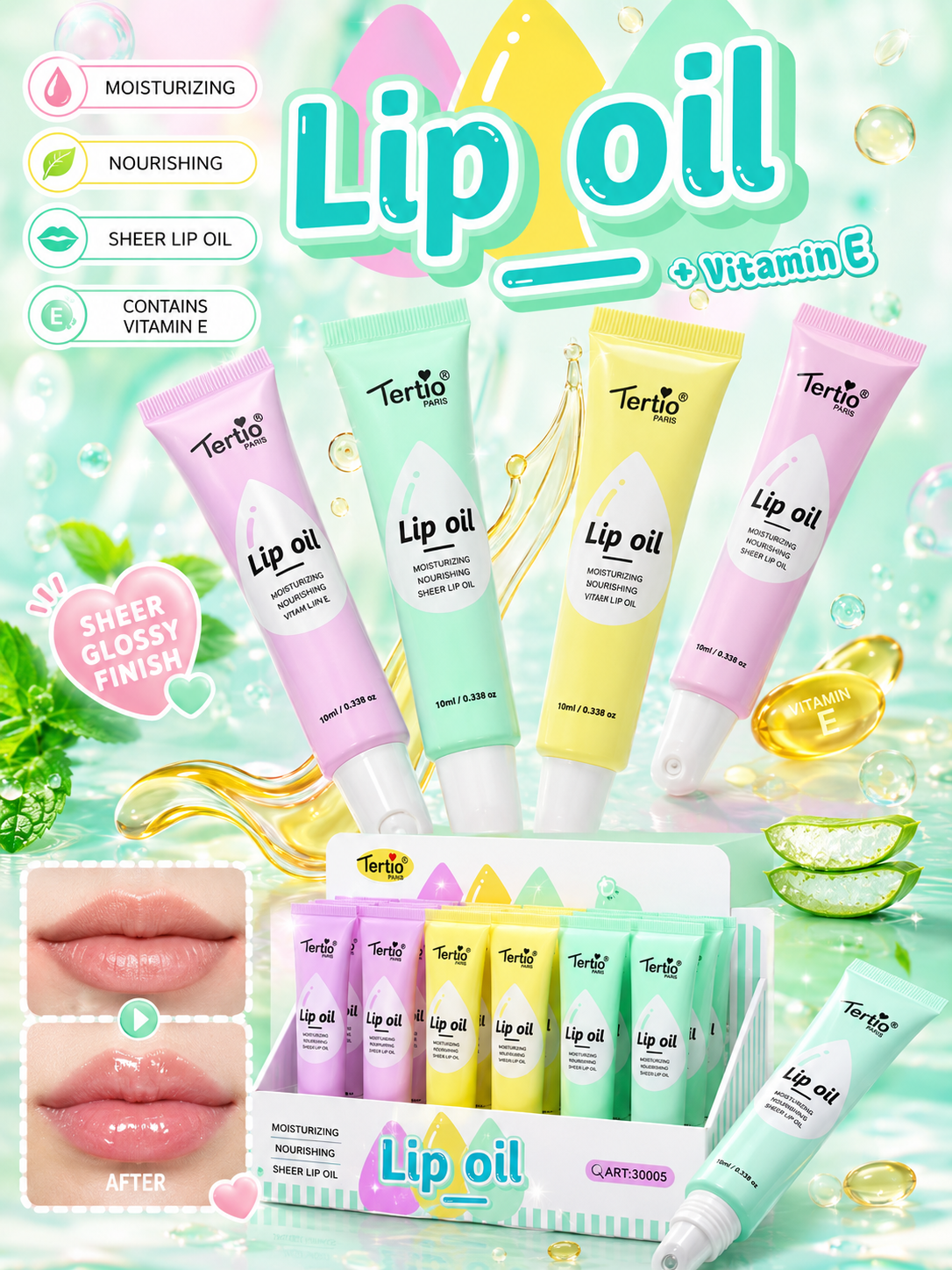 Lip Oil + Vitamin E – Glossy Care Collection