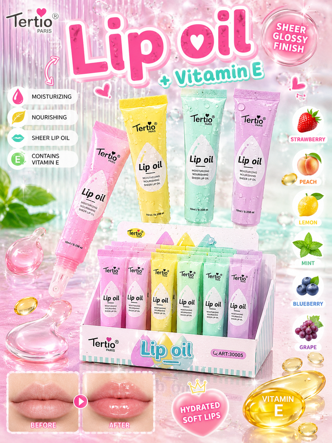 Lip Oil + Vitamin E – Glossy Care Collection
