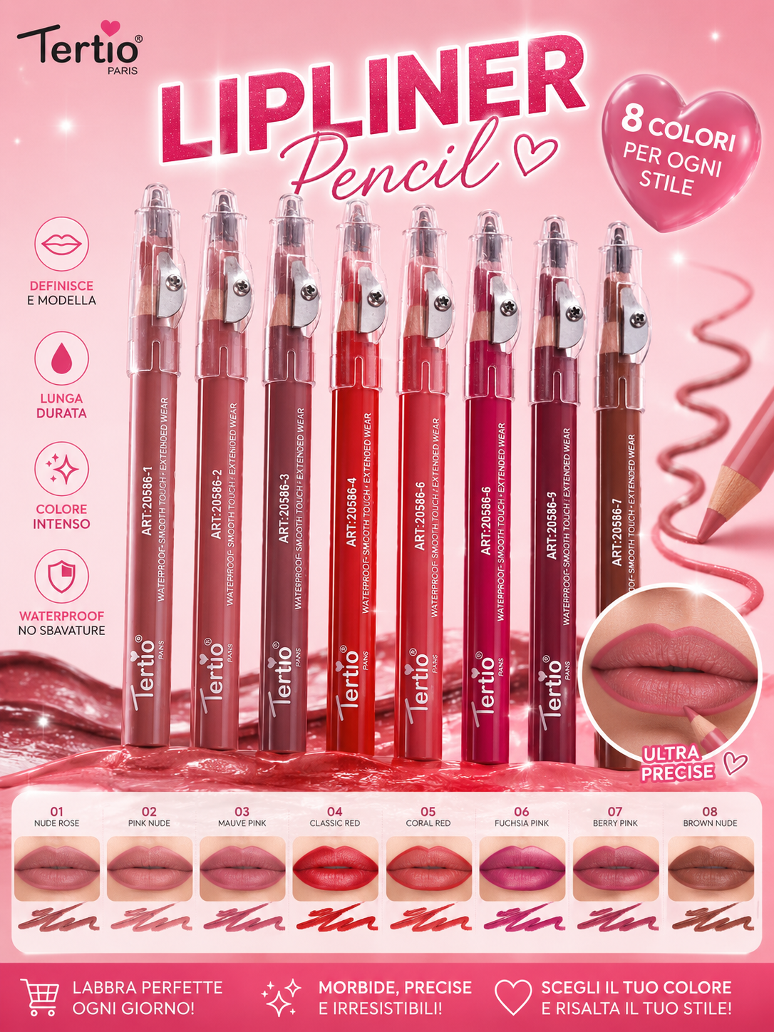 Lip liner con temperino
