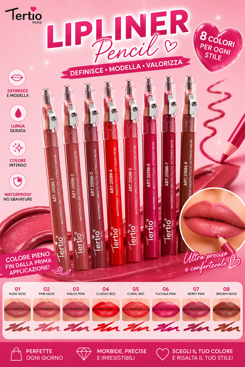 Lip liner con temperino
