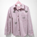 Camicia Denim Rose Hearts