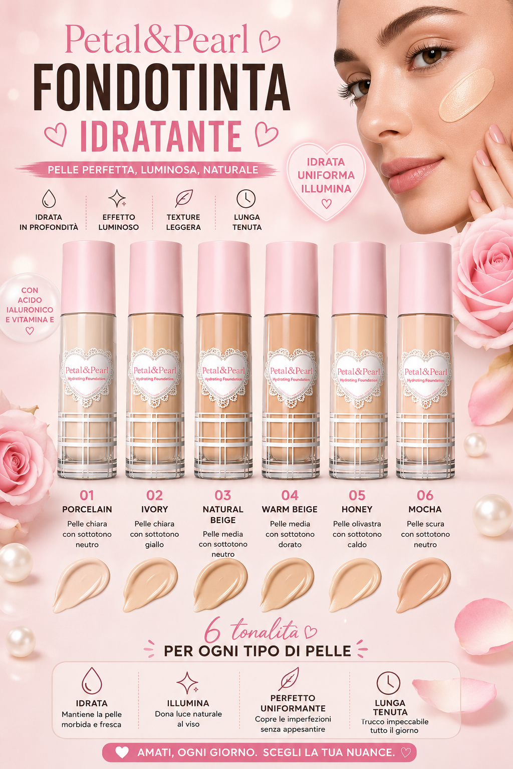 Fondotinta Liquido Idratante