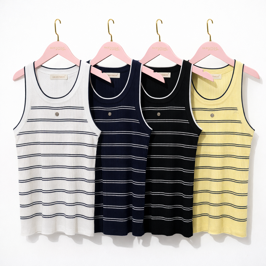 Top Knit Rigato Essential