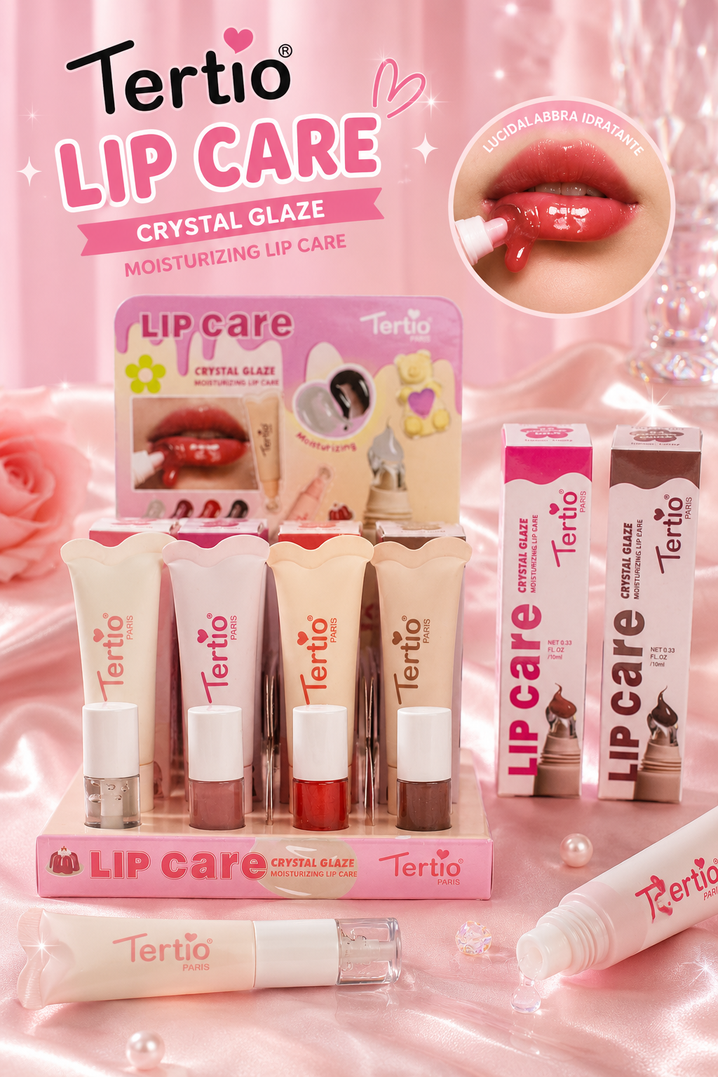 Lip care crystal glaze