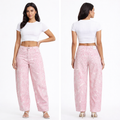 Jeans Leopard pink con brillantini