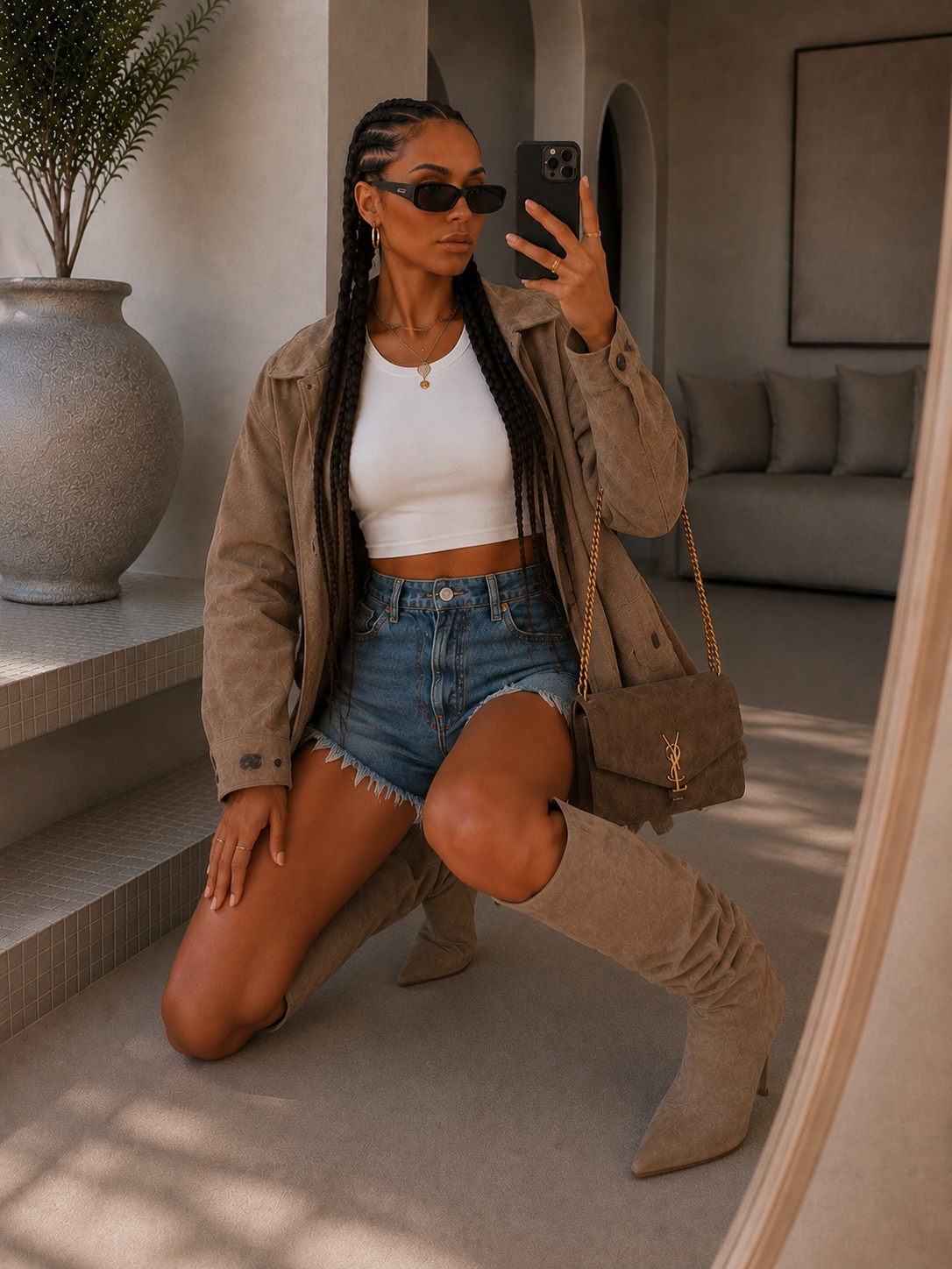 Short denim basic