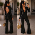 Tuta push up nero lurex