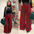 Pantalone scozzese gamba larga