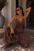 Tuta denim nero elasticizzata con tasche
