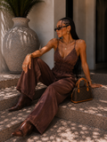 Tuta denim nero elasticizzata con tasche